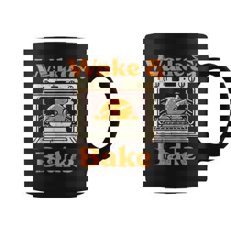 Thanksgiving Wake And Bake Turkey Day Dad Women Coffee Mug | Seseable UK