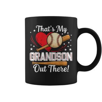 Thats My Grandson Out There Baseball Grandma Baseball Coffee Mug | Seseable UK