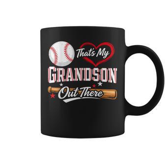 That's My Grandson Out There For Grandma Baseball Coffee Mug | Seseable UK