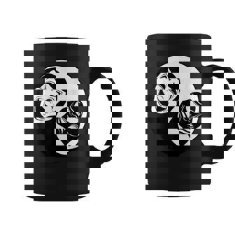Théâtre Yin Yang Masques Comédie Et Tragédie Tasse - Cadeauxyz
