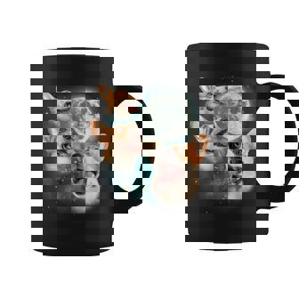 Three Corgi Moon 3 Cute Corgi Pups Howling Dog Meme Canine Coffee Mug - Thegiftio