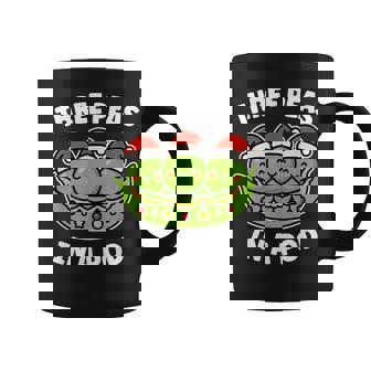 Three Peas In A Pod Christmas Cute Kawaii Coffee Mug - Seseable