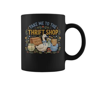 Take Me To The Thrift Shop Vintage Goose Antiques Fans Coffee Mug - Thegiftio UK