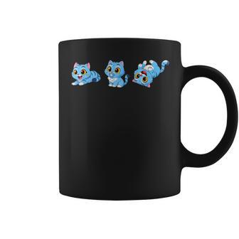 Tigres Bleu Mignons Jouant Etouriant K-Pop Cartoon Tasse - Cadeauxyz