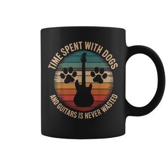 Time Spent With Dogs And Guitars Is Never Wasted Coffee Mug - Thegiftio UK