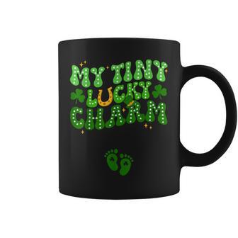 My Tiny Lucky Charm St Patrick's Day Pregnancy Announcement Coffee Mug | Mazezy