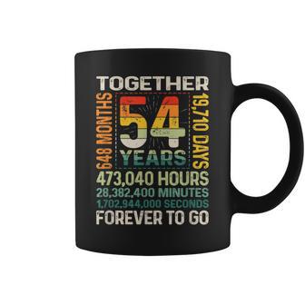 Together 54 Years Forever To Go 結婚54周年記念 コーヒーマグ - Kawaiitshirt