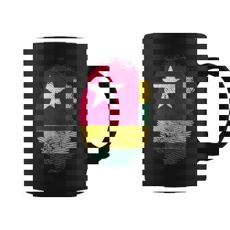 Togo Flag Fingerprint Proud Togolese Men Women Kids DNA Tank Top Coffee Mug | Mazezy