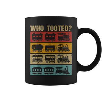 Who Tooted Train Lovers Locomotive Railroad Conductor Coffee Mug - Thegiftio UK