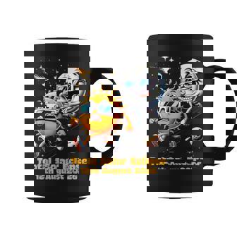 Total Solar Eclipse Sun Flees Moon Eclipse Chase Sun & Moon Coffee Mug | Mazezy