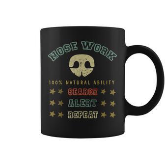 Trabajo Del Olor Del Trabajo De La Nariz Del Entrenamiento Del Deporte Del Perro Para Los Perros Taza de café - Regaloses
