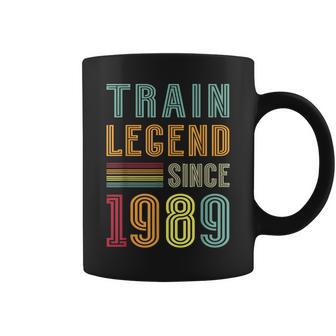 Train Legend 1989 36 Years Railroading Model Train Collector Coffee Mug | Mazezy
