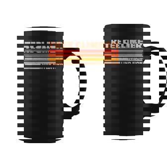 Tree Climber Retro Sunrise Coffee Mug | Mazezy