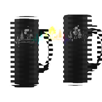 Trees Wildlife Nature Heartbeat Forest Rainbow Animals Coffee Mug | Mazezy
