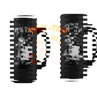 Trick Or Trot Halloween Horse Riding Coffee Mug | Mazezy