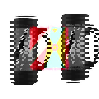 Trinidad And Tobago Grenada Half Flag Coffee Mug | Mazezy