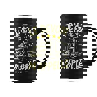 Trucker Quote Le Devoir M’Appelle Highway Road Life Coffee Mug | Mazezy