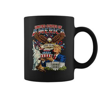 Trump 250Th Birthday Of America 250 Years 4Th Of July Trump Coffee Mug - Thegiftio UK