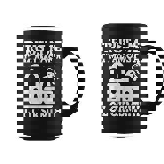Trust Me I'm Almost a Locksmith Lock Pickers Locksmithing Coffee Mug | Mazezy