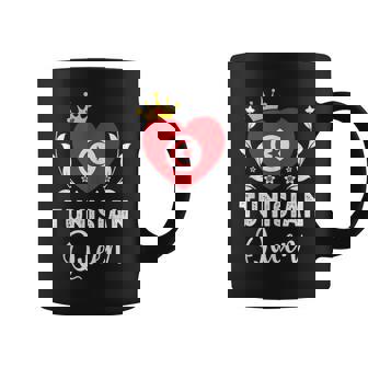 Tunisian Queen Tunisia Flag Proud Tunisian Woman Tank Top Coffee Mug | Mazezy