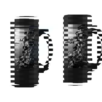 Turkey Selfie Inside a Military Aircraft Thanksgiving Coffee Mug | Mazezy