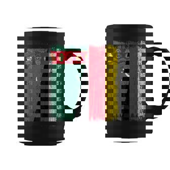 Turkmenistan Germany Half Flag Turkmen German Heritage Coffee Mug | Mazezy