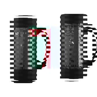 Turkmenistan Russia Half Flag Turkmen Russian Jersey Coffee Mug | Mazezy