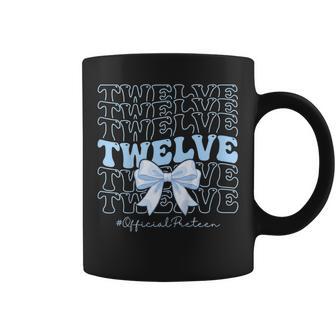 Twelve Official Pren Blue Bow 12Th Birthday Girl Coffee Mug - Thegiftio