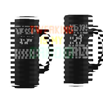 Twerking Is My Cardio Dance Humor Retro Coffee Mug | Mazezy