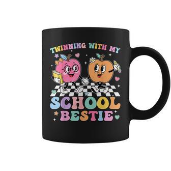 Twinning With My School Bestie Cute Matching Friend Twin Day Coffee Mug - Thegiftio UK