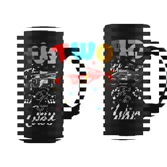 Two Fast 2 Curious 2Nd Birthday Two Years Old Car Racing Coffee Mug - Thegiftio
