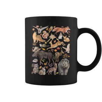 Types Of Forest Animals Nature Wildlife Woodland Coffee Mug - Thegiftio UK