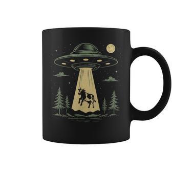 Ufo Cow Abduction Alien Spaceship Coffee Mug - Thegiftio UK