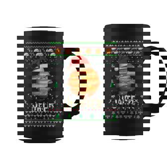 Ugly Solar System Christmas -Planet Jupiter Santa Hat Lights Coffee Mug | Mazezy