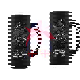 UK Girl United Kingdom Pride England Union Jack Flag Coffee Mug | Mazezy