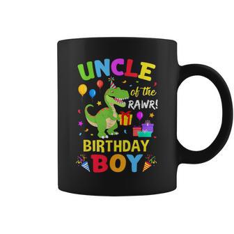Uncle Of The Birthday Boy T-Rex Dinosaur Boy Party Coffee Mug - Thegiftio UK