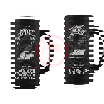 Never Underestimate Old Man Who Is A Coastie US Coast Guard Tank Top Coffee Mug | Mazezy