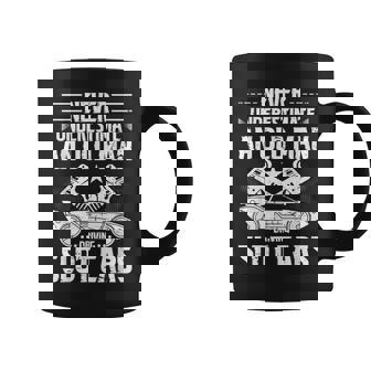 Never Underestimate An Old Man Driving Slot Cars RC Cars Coffee Mug | Mazezy