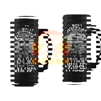 Never Underestimate An Old Man Wit His Bees Coffee Mug | Mazezy