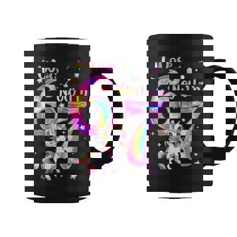 Unicorn I Was 6 Now I'm 7 Six Seven 7Th Bday Birthday Girl Coffee Mug | Seseable UK