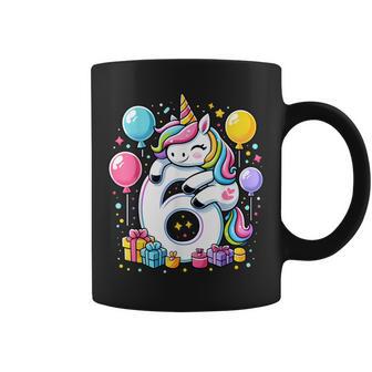 Unicornio 6º Cumpleaños Niño Niña 6 Añosextoeis Unicornio Taza de café - Regaloses
