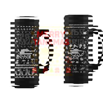 Unique Ugly Christmas The Military Tank Soldier Men Women Coffee Mug | Mazezy