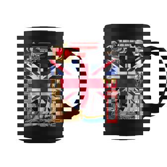 United Kingdom Flag British UK England British Roots Coffee Mug | Mazezy