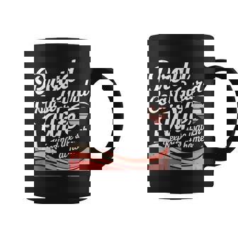 United States Coast Guard Mom American Flag Coffee Mug | Mazezy