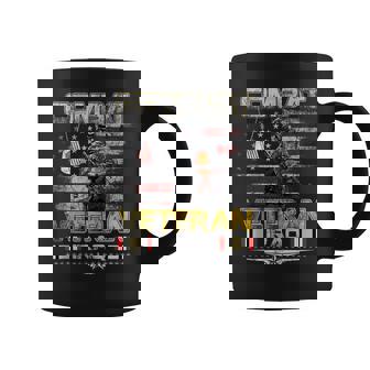 US Combat Veteran Iraq Military Vintage Flag Veterans Day Tank Top Coffee Mug | Mazezy