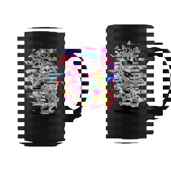 Vaporwave 猫 ピックルボール プレーヤー 80年代 レトロ 美学 コーヒーマグ - Kawaiitshirt