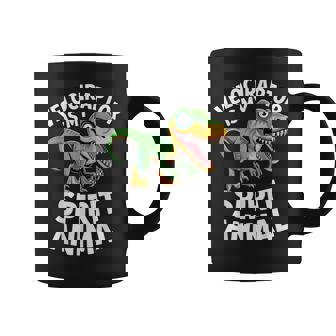 Velociraptor Is My Spirit Animal For Dino Enthusiasts Coffee Mug | Mazezy