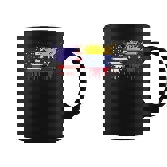 Venezuela & USA Together Half American Half Venezuelan Tank Top Coffee Mug | Mazezy
