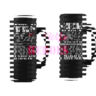 Veteran Wife Married Mine Proud Military Husband Veteran Day Coffee Mug | Mazezy