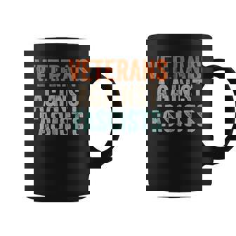 Veterans Against Fascists Retro Patriotic Veteran US Army Coffee Mug | Mazezy